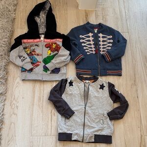 Hoodie Zip Up Sweater 5T Bundle - 3 pcs